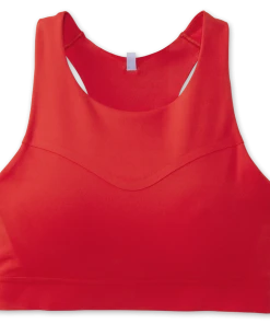 BROOKS Women's Drive 3 Pocket Run Bra (657 - Jamberry)