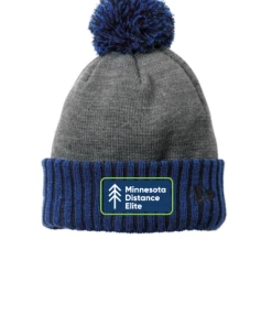 Minnesota Distance Elite MDE Winter Pom Hat