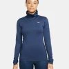 Nike Women’s Therma-Fit Pro Warm Scoop Neck Long Sleeve (410 - College Navy/Reflective Silver)