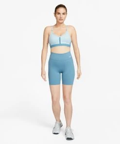 Nike Women’s DRI-FIT Indy Sports Bra (442 - Ocean Bliss/Noise Aqua/Noise Aqua/White) -New balance-shop CZ4456 442 PHSYM005