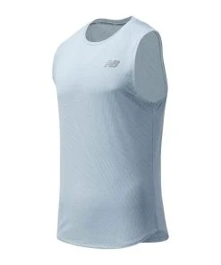 New Balance Men’s Q Speed Fuel Jacquard Tank (LST - Grey)
