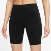 Nike Women’s Go Firm-Support Mid Rise 8” Shorts (010 - Black/Black)