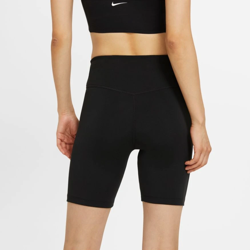Nike Women's Mid-Rise 7" Bike Shorts (010 - Black/White) 2 Nike Women's Mid-Rise 7" Bike Shorts (010 - Black/White) - Image 2