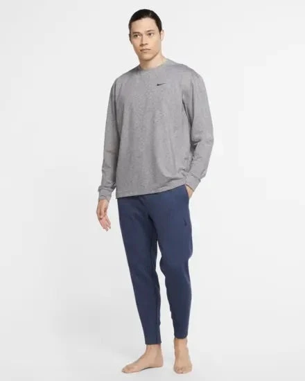 Nike Men's Yoga Pants (410 - Midnight Navy/Heather/Black) 3 Nike Men's Yoga Pants (410 - Midnight Navy/Heather/Black) - Image 3