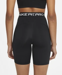 Nike Women's Pro High-Waisted 7" Shorts (011 - Black/White) -New balance-shop DA0481 011 C PREM 2000