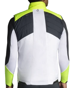 BROOKS Men’s Run Visible Insulated Vest (134 - White/Asphalt/Nightlife) -New balance-shop DA782951 8B24 4C50 B37B B77FE11A1795