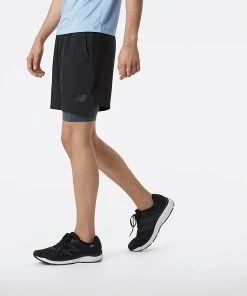 New Balance Men’s R.W. Tech 7” 2-in-1 Shorts (BK - Black) -New balance-shop DAF5E53A 7CE3 49DA B096 BA05B7945D56