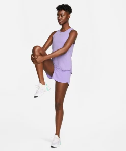 Nike Women's DRI-FIT One Luxe Tank (567 - Space Purple/Reflective Silver) -New balance-shop DD0615 567 E PREM 2000