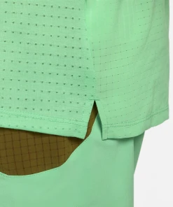 Nike Men's DRI-FIT Trail Solar Chase Short-Sleeve Running Top (363 - Spring Green/Gridiron) -New balance-shop DV9305 363 D PREM 2000