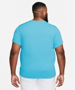 Nike Men's DRI-FIT UV Miler Short Sleeve Running Top (416 - Baltic Blue/Reflective Silver) 7 Nike Men's DRI-FIT UV Miler Short Sleeve Running Top (416 - Baltic Blue/Reflective Silver) -New balance-shop DV9315 416 PHSBM001 2000