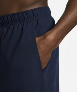 Nike Men's DRI-FIT Challenger 7" Brief-Lined Shorts (451 - Obsidian/Obsidian/Black/Reflective Silver) -New balance-shop DV9359 451 F PREM 2000