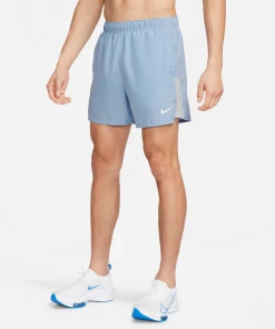 Nike Men's DRI-FIT Challenger 5" Brief-Lined Shorts (479 - Cobalt Bliss/Reflective Silver)