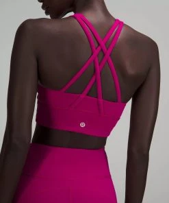 Lululemon Women's Energy High-Neck Longline Tough Bra Medium Support, B–D Cups (Magenta/Purple -New balance-shop E369DF6A 8715 4EA1 B041 24FBF146BF80