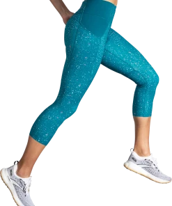 BROOKS Women's Method 3/4 Tight (486 - Lagoon Speckle Print/Lagoon) -New balance-shop E7D92900 B219 48A2 894F 002542A6F1EE