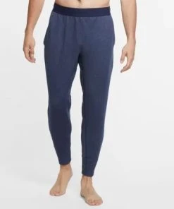 Nike Men's Yoga Pants (410 - Midnight Navy/Heather/Black)