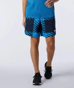 New Balance Men’s Printed Fast Flight 2-in-1 7” Shorts (HLU - Helium)