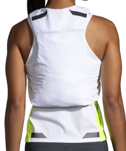 BROOKS Women's Run Visible Convertible Jacket (134 - White/Asphalt/Nightlife) -New balance-shop F3517DE6 93E8 45C7 A9B3 E840F708956F