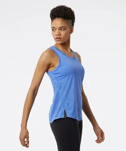 New Balance Women’s Q Speed Jacquard Tank (BL4 - Bright Lapis) -New balance-shop F4BB664E 7F80 474B 9EA9 F9F03E48BC00