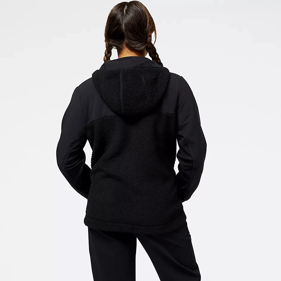 New Balance Women’s Q Speed Sherpa Anorak (BK - Black) 3 New Balance Women’s Q Speed Sherpa Anorak (BK - Black) - Image 3