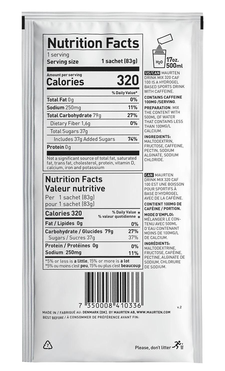 Maurten Drink Mix 320 Caf 100 2 Maurten Drink Mix 320 Caf 100 - Image 2