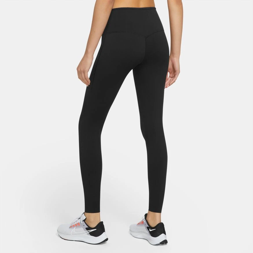 Nike Women’s Go Firm-Support High Waisted Leggings (010 - Black/Black) 3 Nike Women’s Go Firm-Support High Waisted Leggings (010 - Black/Black) - Image 3