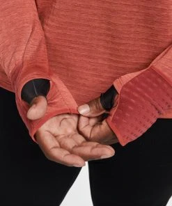 Nike Men's Therma-Fit Repel Element 1/2 Zip Running Top (670 - Redstone/Sport Spice/Heather/Reflective Silver) -New balance-shop FFAADEA6 05EC 407F 96D9 92BBBFB9FFC4