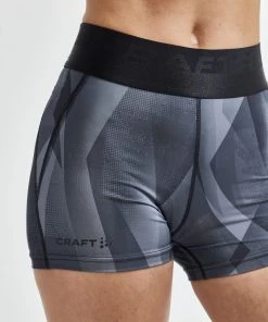 Craft Women's Core Essence Training Hot Pants (P Urban/Black) -New balance-shop High 1908773 161999 CoreEssenceHotPantsW Closeup3 scaled