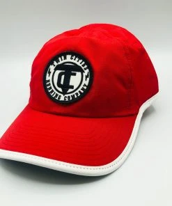 TC Running Co TCRC Power Strike Laser Vented Lite Cap (Red/White)