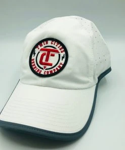 TC Running Co TCRC Power Strike Laser Vented Lite Cap (White/Grey)