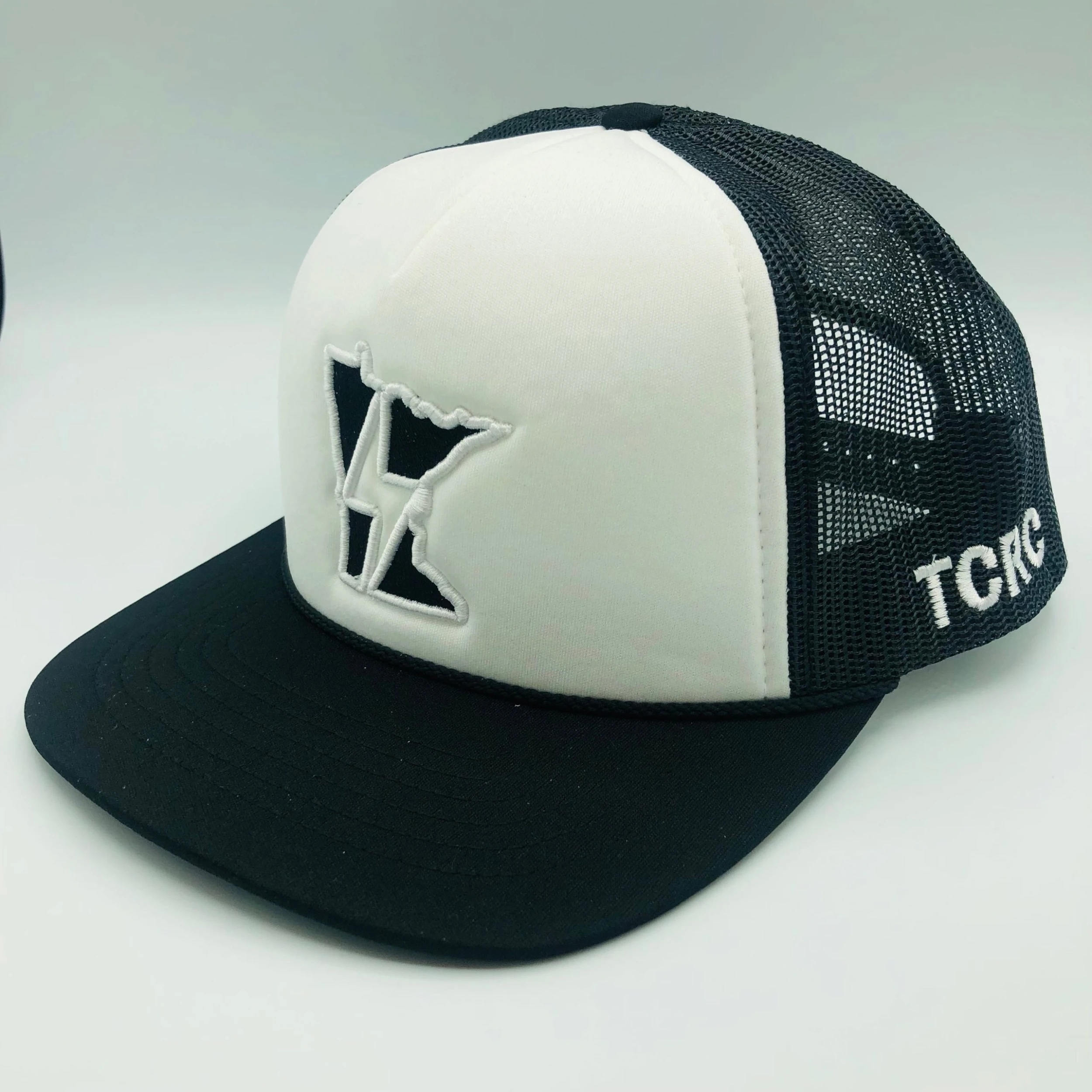 TC Running Co TCRC MN Bolt Foamie Trucker Cap (White/Black) 1 TC Running Co TCRC MN Bolt Foamie Trucker Cap (White/Black)