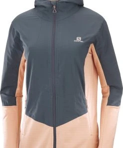 Salomon Women's Outline All Season Hybrid Midlayer (Sirocco/Ebony)