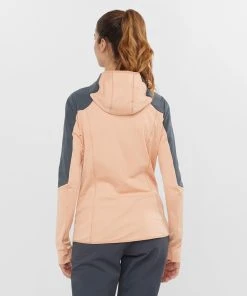 Salomon Women's Outline All Season Hybrid Midlayer (Sirocco/Ebony) -New balance-shop LC1597400 1 MOD outlineallseasonhybridmid siroccoebony hike w