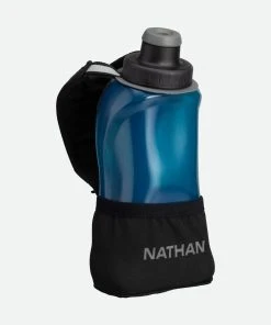 Nathan QuickSqueeze Lite 12oz Handheld (Black/Marine Blue)