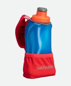 Nathan QuickSqueeze Lite 12oz Handheld (Blue Me Away/Hibiscus)