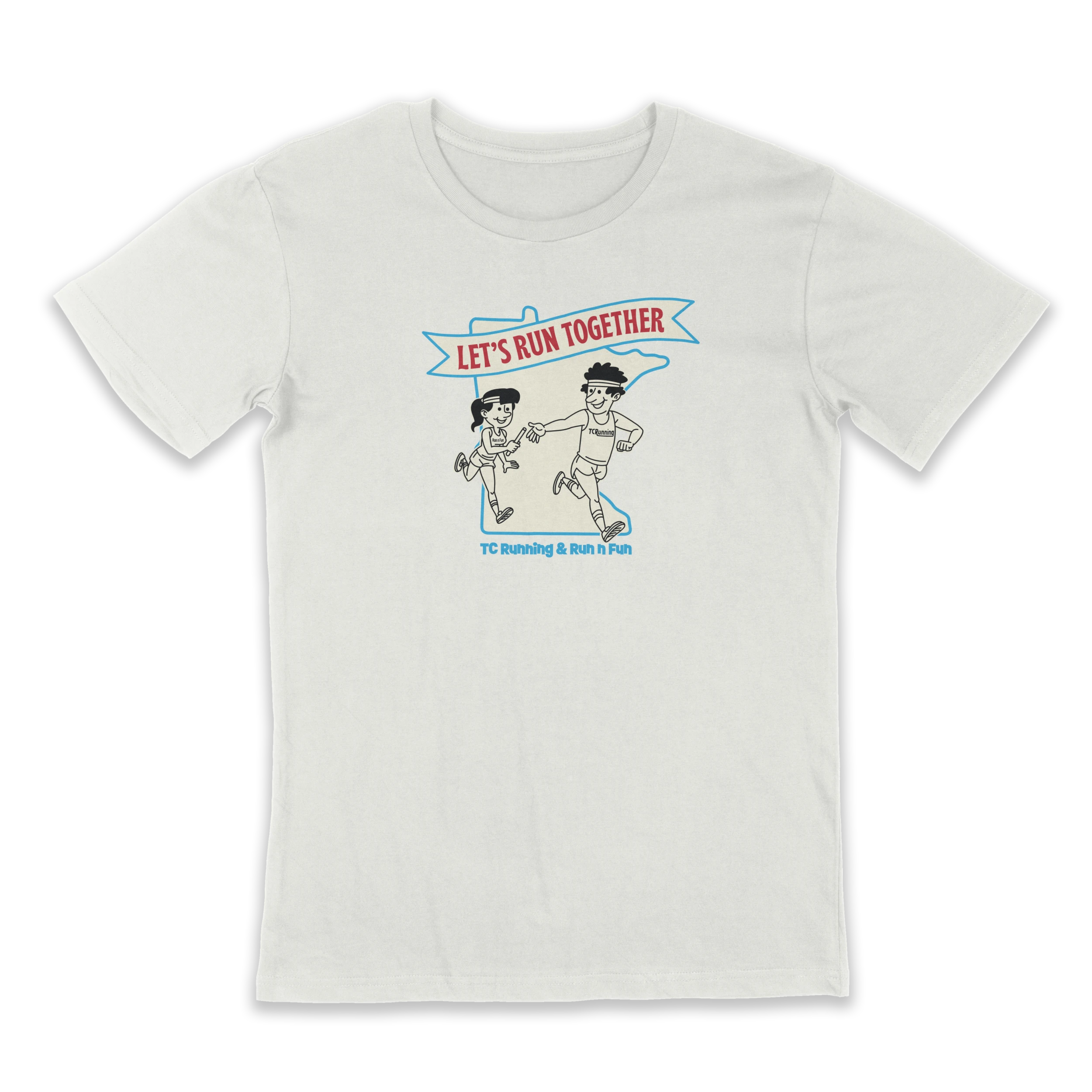 TC Running Co TCRC/RnF Let's Run Together Tee - White 1 TC Running Co TCRC/RnF Let's Run Together Tee - White