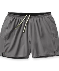 Smartwool Men's Merino Sport Lined 5" Short (052 - Medium Gray)