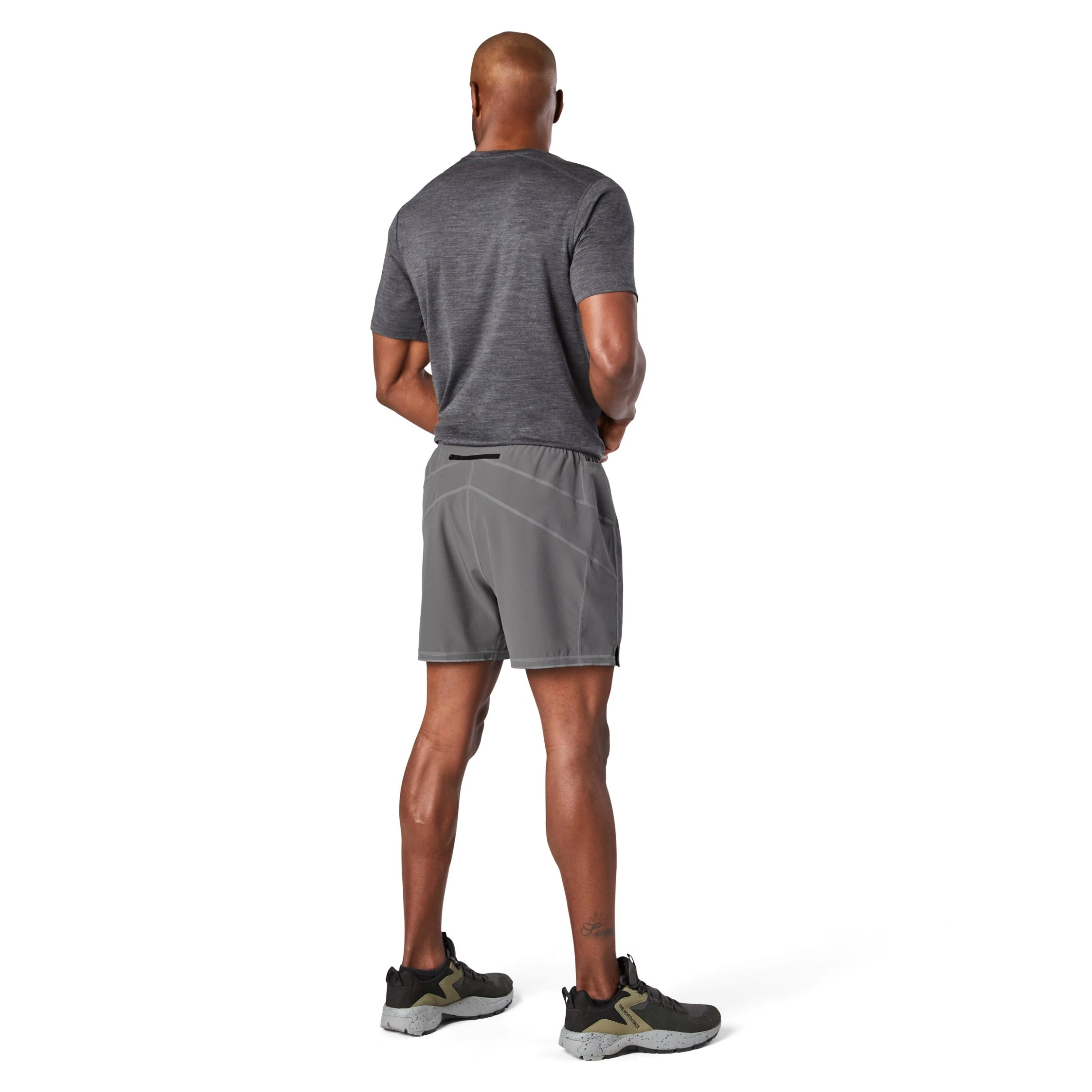 Smartwool Men's Merino Sport Lined 5" Short (052 - Medium Gray) 3 Smartwool Men's Merino Sport Lined 5" Short (052 - Medium Gray) - Image 3