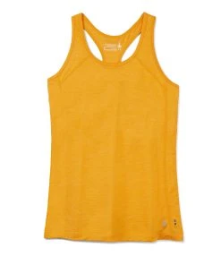 Smartwool Women's Merino Sport 120 Racerback Tank (J65 - Mango Sorbet Heather)