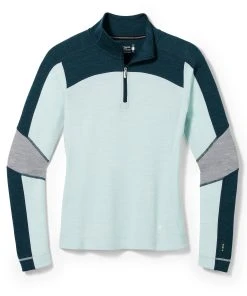 Smartwool Women's Classic Thermal Merino Base Layer Colorblock 1/4 Zip (J63 - )