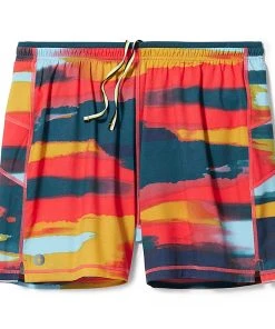 Smartwool Men's Active Lined 5" Short (L55 - Carnival Horizon Print)