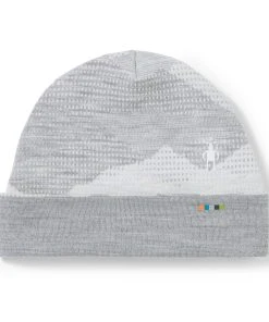 Smartwool Thermal Merino Reversible Pattern Cuffed Beanie (K55 - Light Gray Mountain Scape)