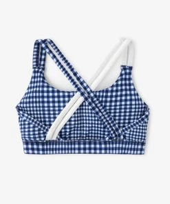 TASC Women's Recess Sports Bra (475 - White/Blue) -New balance-shop TW844P 475 RecessSportsBra WhiteHighlandsBluePlaid Back 1200x1600 cbb5c9a0 359e 4581 94fc 38523e612e3f