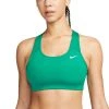 Nike Women's DRI-FIT Swoosh Sports Bra (370 - Neptune Green/White)