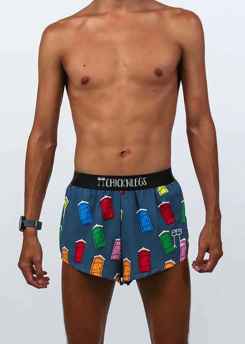 ChicknLegs Men's Porta Potty 2" Split Shorts 6 ChicknLegs Men's Porta Potty 2" Split Shorts - Image 6