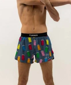 ChicknLegs Men's Porta Potty 4” Split Shorts