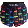 ChicknLegs Men's Rainbow Mile 4” Split Shorts
