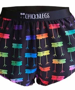 ChicknLegs Men's Rainbow Mile 4” Split Shorts