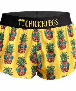 ChicknLegs Women's Pineapple Express 1.5" Split Shorts