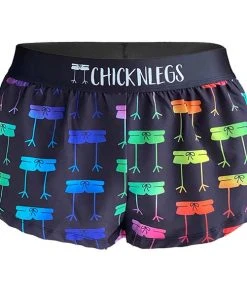 ChicknLegs Women's Rainbow Mile 1.5" Split Shorts