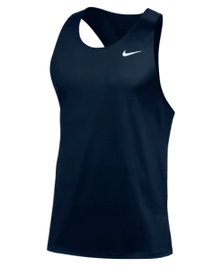 Nike Men's Team Run Singlet (420 - Team Navy/White)